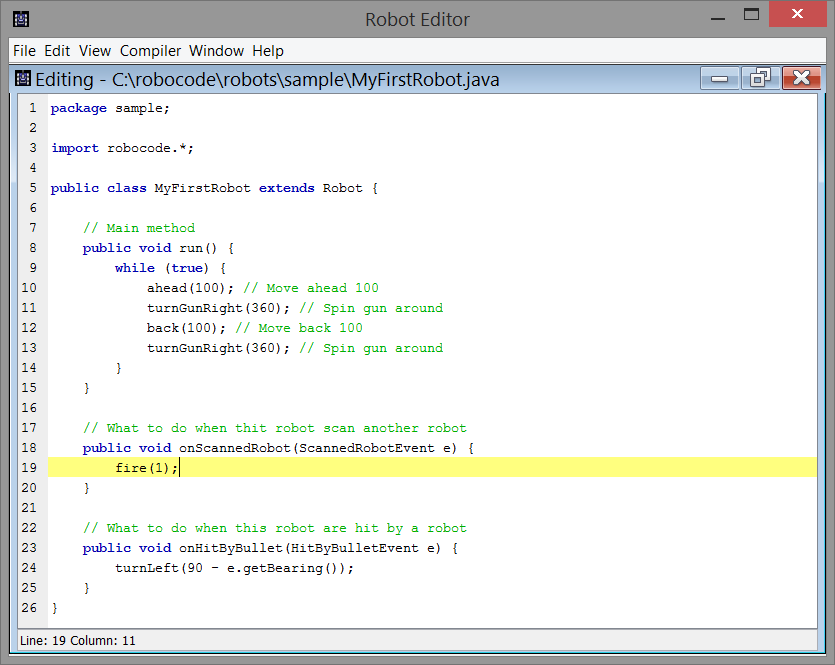 robot robocode
